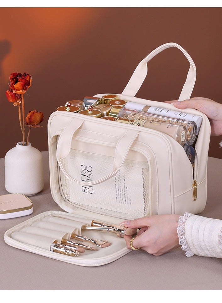 Large Size Toiletry Bag for Women, Travel Essentials Organizer, Hanging Makeup Case for Accessories, Cosmetics, Toiletries - Image 1