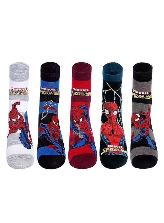 Supersox Ankle Disney Character Ankle Length Socks for Kids, Made with Breathable, Anti Odour & Moisture Absorbent Combed Cotton with a Extra Durable Welt, Ideal For All Day Wear (Pack Of 5) Assorted - Image 1