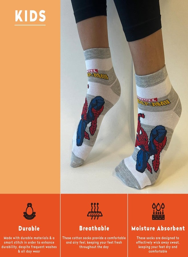 Supersox Ankle Disney Character Ankle Length Socks for Kids, Made with Breathable, Anti Odour & Moisture Absorbent Combed Cotton with a Extra Durable Welt, Ideal For All Day Wear (Pack Of 5) Assorted - Image 4