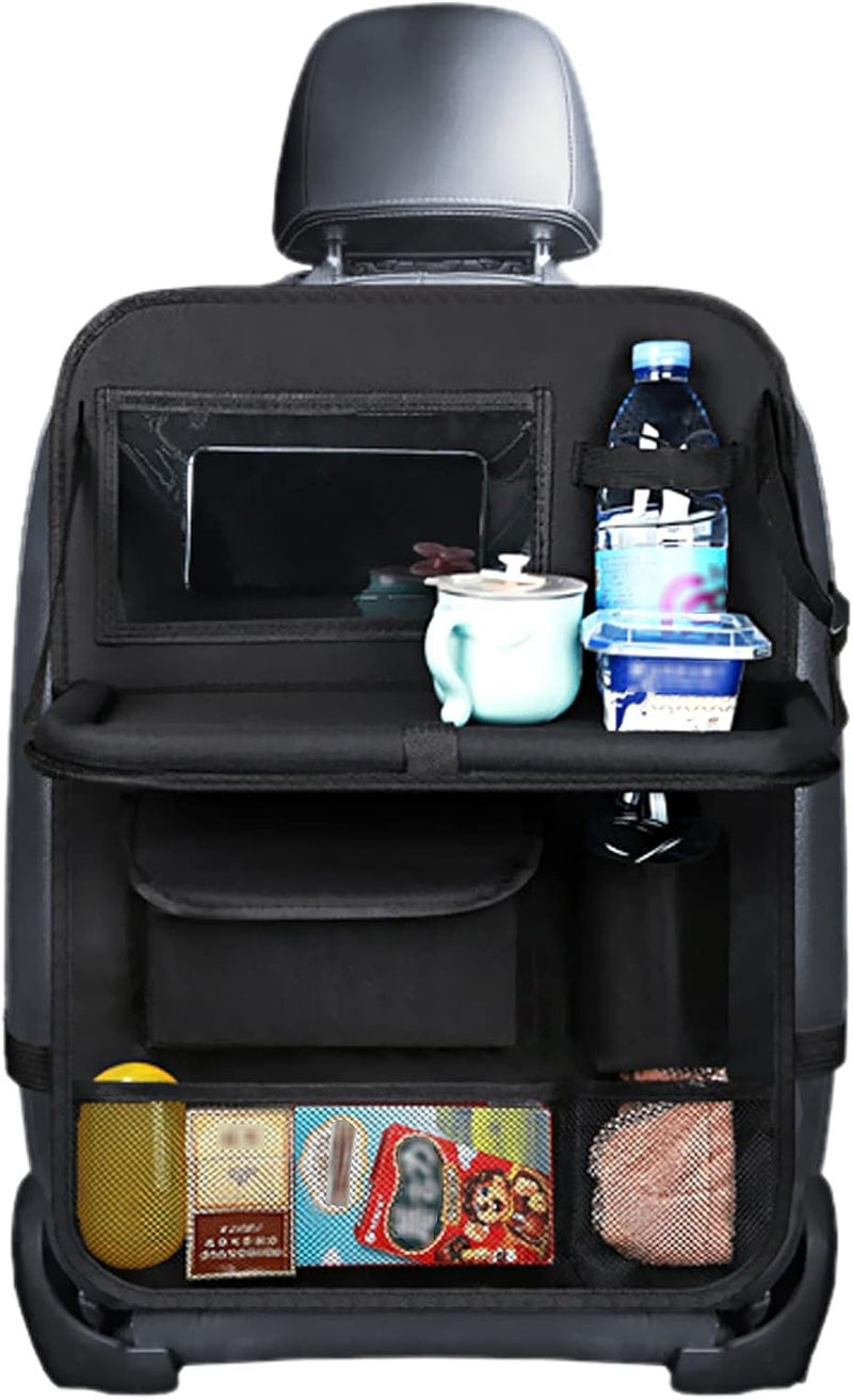 Gsrhzd Car Seat Organizer with Folding Dining Table and Clear Tablet Holder - Image 1