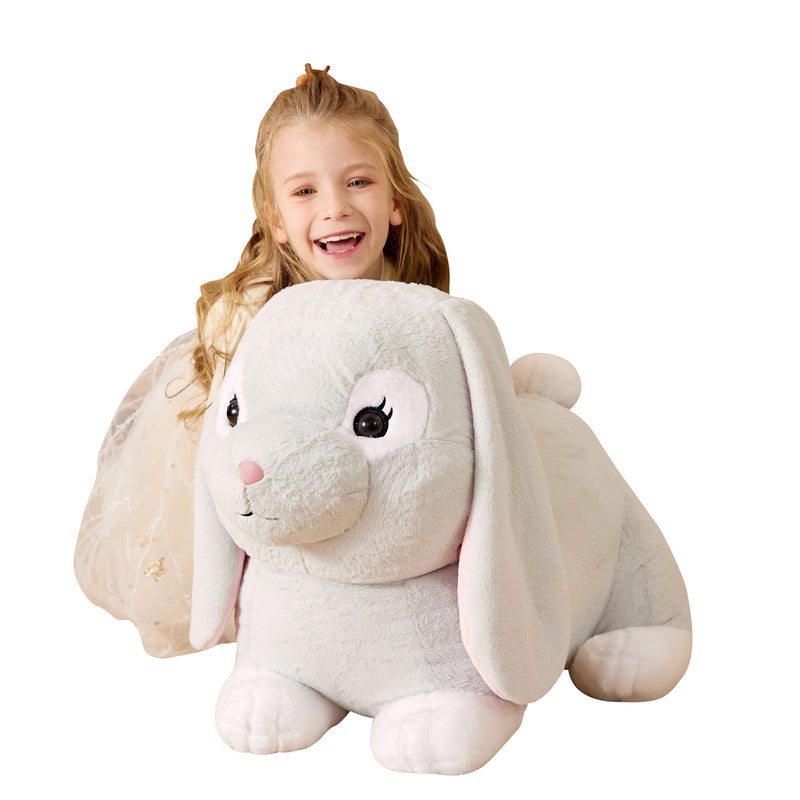 EARTHSOUND Giant Rabbit Stuffed Animal Plush Toy23 inches Large Realistic Bunny Jumbo Big Size Soft ToysCute Huge Plushy Fluffy Fat PlushieGifts for Kid - Image 3