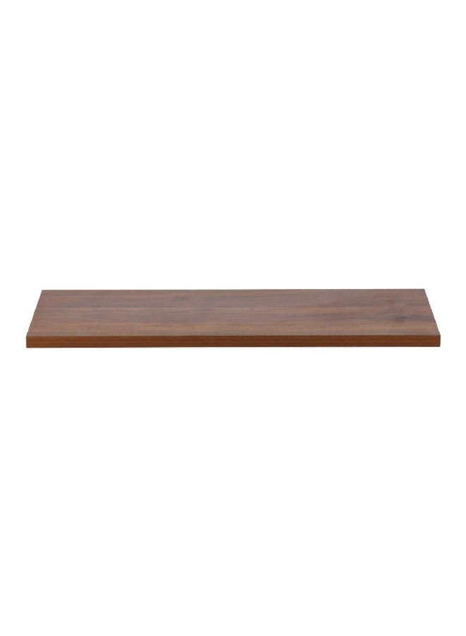 Micasa Superior Quality Wall Mounted Rectangular Wooden Shelf Walnut 1.8 x 20 x 60 cm 15460  - Image 1