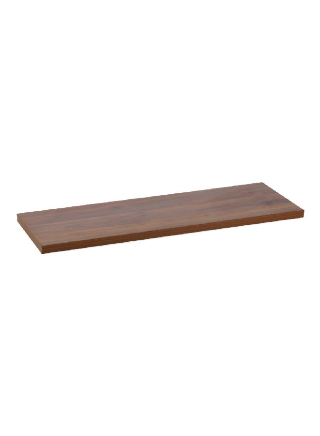 Micasa Superior Quality Wall Mounted Rectangular Wooden Shelf Walnut 1.8 x 20 x 60 cm 15460  - Image 3