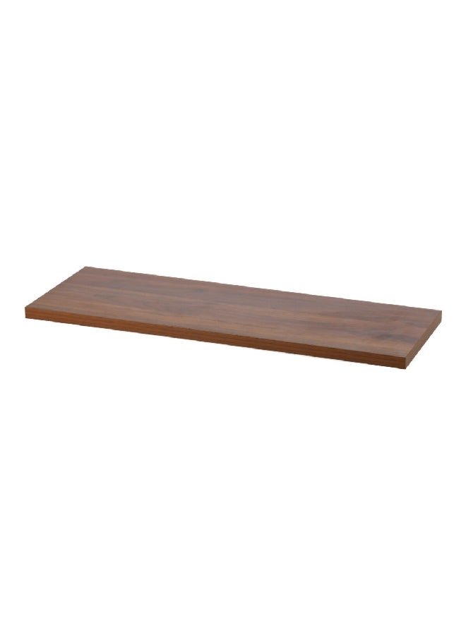 Micasa Superior Quality Wall Mounted Rectangular Wooden Shelf Walnut 1.8 x 20 x 60 cm 15460  - Image 2