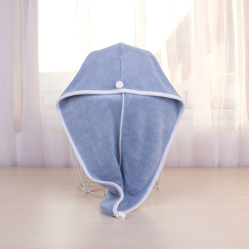 Generic Microfiber Quick-Dry Hair Towel Wrap Light Blue