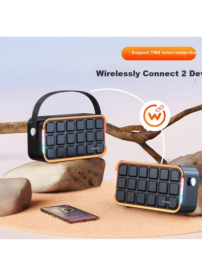 Z9 Portable Outdoor Bluetooth Square Dance Speaker, High Volume, Deep Bass, High Power, Large Capacity, Long Battery Life, Electric Guitar Folk Instrument Speaker, Wireless Version