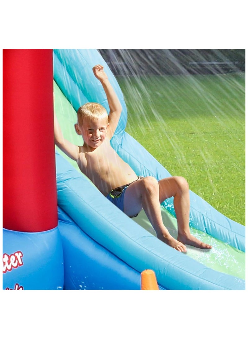 Happy Hop Play Center + Water Slide 440x330x235cm | Inflatable Bouncer | Inflatable Water Park with Air Blower | Jumping Castle for Outdoor Play | Water Play Adventure | Suitable for Ages 3+ - Image 4