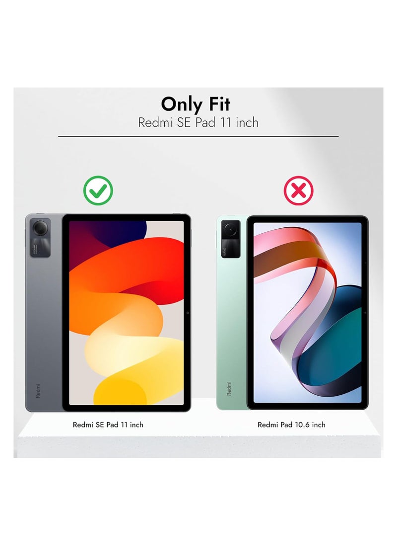 EVO Cover for Redmi Pad SE 11 inch Cover Case, Hybrid Cover Case with Transparent Back for Redmi Pad SE 11 inch Tablet [Auto Sleep/Wake Support] - Black  - Image 2