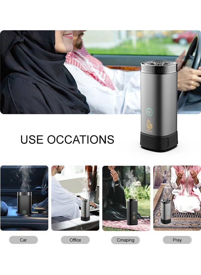 بخون - مبخرة بخور إلكترونية مع قفل وصندوق للأطفال، مبخرة عطرية برائحة العود، عود، أصلي، جديد - Image 4