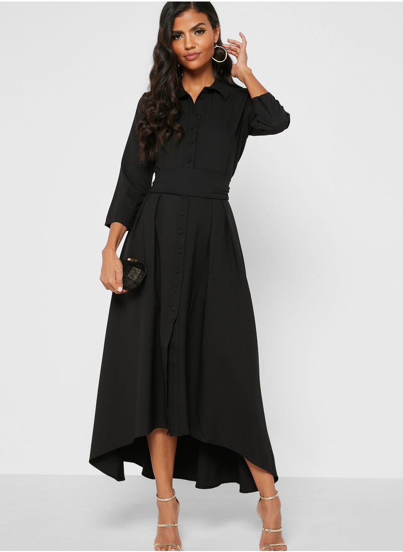 Button Down Soft Belted Dress - pzsku/Z5D9110709C4A8D17C798Z/45/_/1698932219/f08f83b8-a9d9-44f2-81de-80a6499e3609