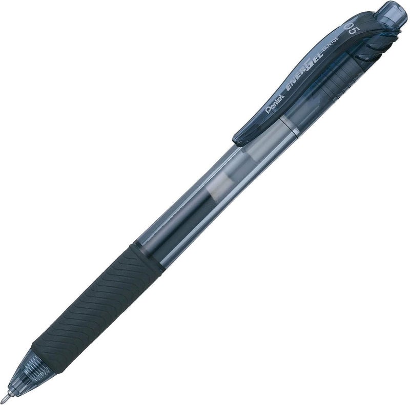 Pentel EnerGel-X Retractable Liquid Gel Pen, 0.5 mm, Black, Pack of 24 - Image 4