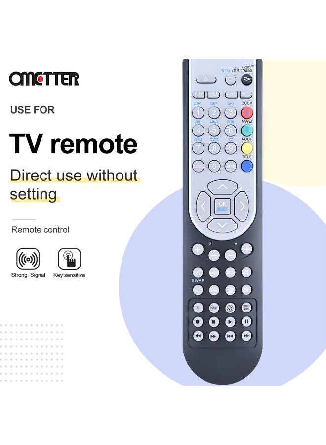 OMETTER RC1900 for OKI TV Remote Control 16, 19, 22, 24, 26, 32 Inch,37,40,46",V19,L19,C19,V22,L22,V24,L24,V26,L26,C26,V32,L32,C32 V37