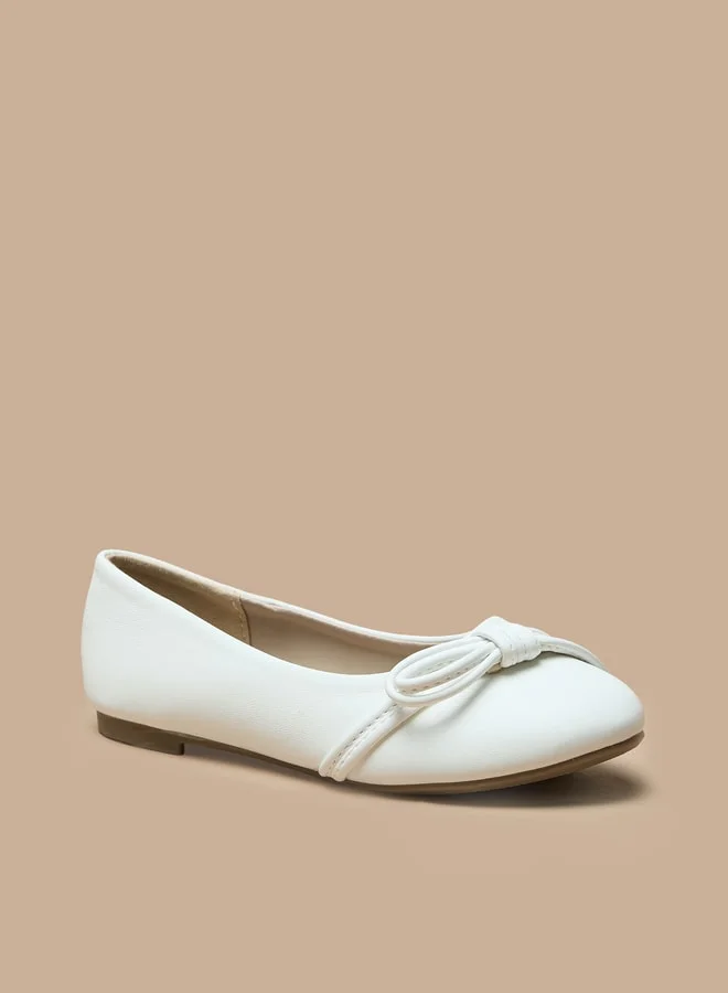 فلورا بيلا من شو إكسبرس Slip-On Ballerina Shoes with Bow Accent