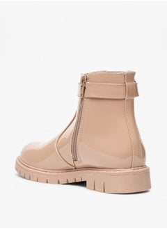 Flora Bella By Shoexpress Girl's Heart Accent High Cut Boots with Zip Closure  - Image 2