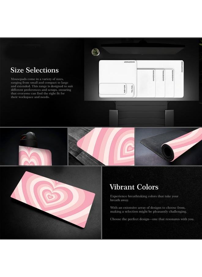 Bluejw - Amazon Cross-border Hot Hypnotic Heart Mouse Pad Large Heart Mouse Pad Office Desk Mat Cute Style Series - Image 1