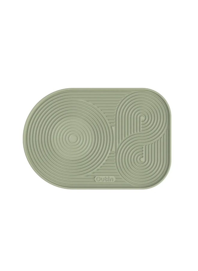 OutIn Silicone Coffee Mat – Non-Slip Heat Resistant Coffee Machine Mat, Waterproof Anti-Spill Mat for Coffee Maker, Espresso Machine & Countertop Protection - Image 1