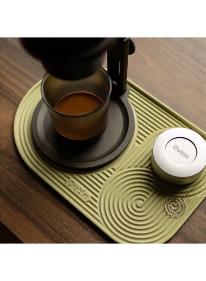 OutIn Silicone Coffee Mat – Non-Slip Heat Resistant Coffee Machine Mat, Waterproof Anti-Spill Mat for Coffee Maker, Espresso Machine & Countertop Protection - Image 4