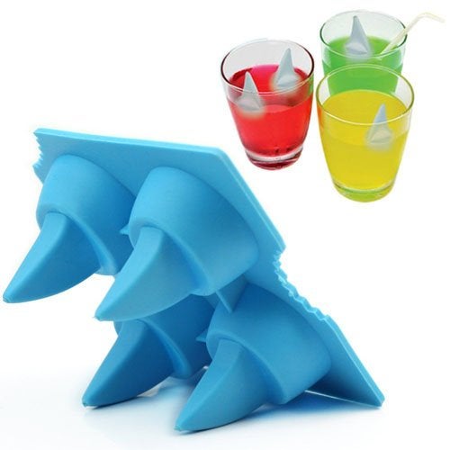 RIANZ Cool Shark Fin Shark Drink Ice Tray Silicone Ice Cube Mould Freeze Mold DIY Ice Cream Tools Cooking Tools - Image 4