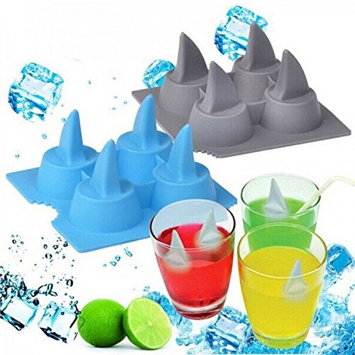 RIANZ Cool Shark Fin Shark Drink Ice Tray Silicone Ice Cube Mould Freeze Mold DIY Ice Cream Tools Cooking Tools - Image 2