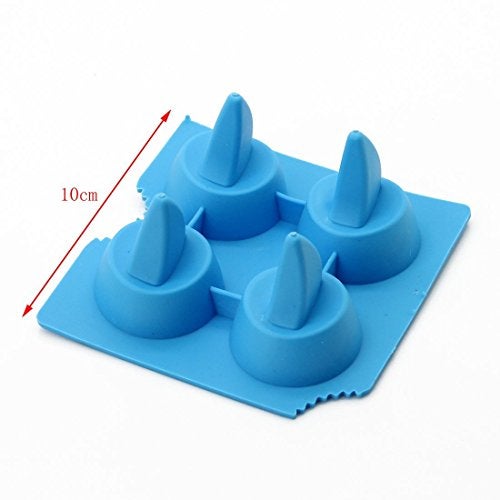 RIANZ Cool Shark Fin Shark Drink Ice Tray Silicone Ice Cube Mould Freeze Mold DIY Ice Cream Tools Cooking Tools - Image 5