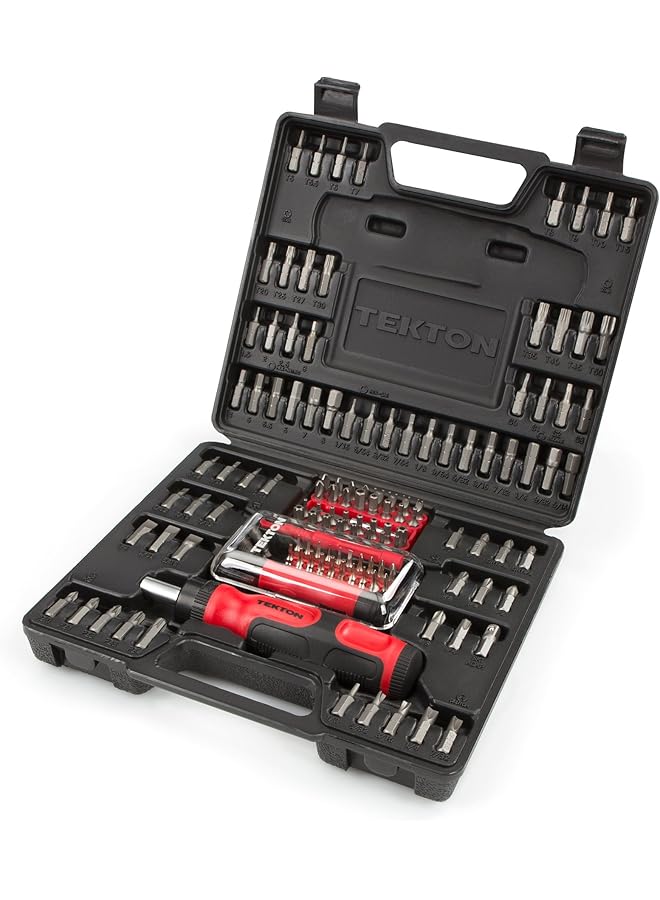 TEKTON 2841 Everybit (TM) Ratchet Screwdriver, Electronic Repair Kit and Security Bit Set, 135-Piece - Image 1