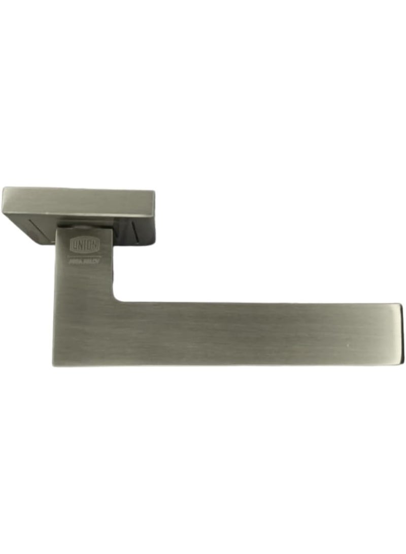 Union 700 Series Satin Steel Door Handle Lever Set with Square Rose, 700SRS13SS - Image 3