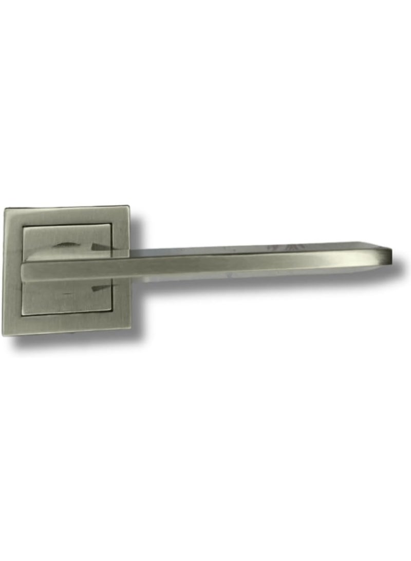 Union 700 Series Satin Steel Door Handle Lever Set with Square Rose, 700SRS13SS - Image 4