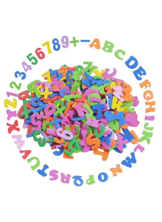 Aylifu Foam Stickers 260 Pieces Self Adhesive Foam Alphabet Letters And Numbers Sticker For Kid'S Arts Craft Supplies Assorted Colors - Image 2