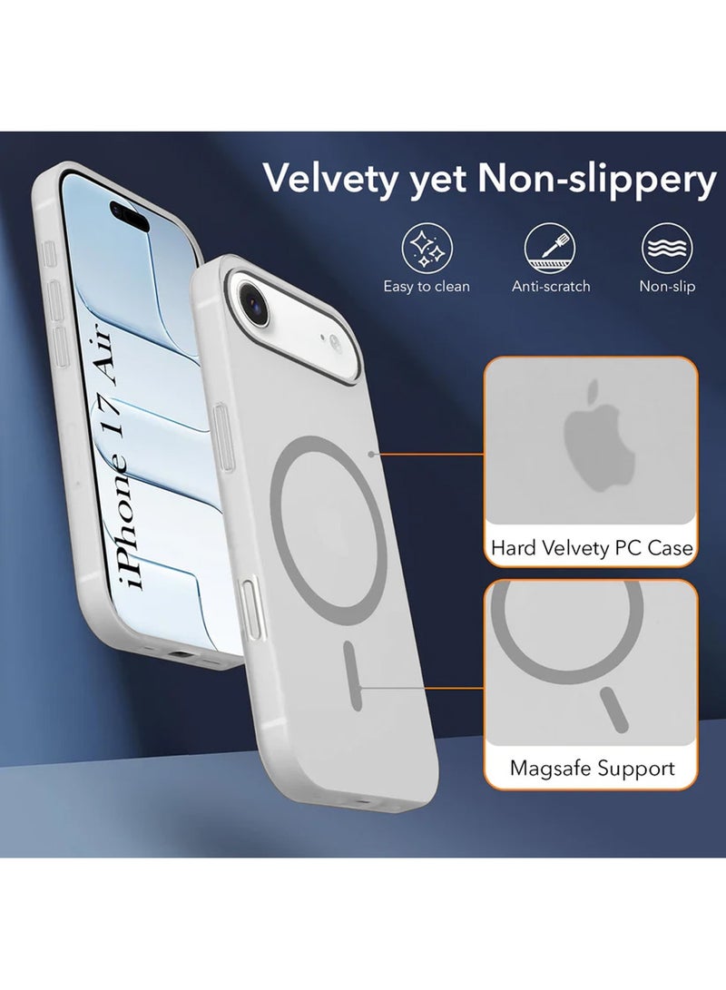 Techie iPhone 17 Air Magnetic Case – Luxury Ultra-Thin Matte Translucent PC Hard Cover | MagSafe Compatible | Anti-Fingerprint, Slim, Shock-Resistant, Wireless Charging Ready - Image 2