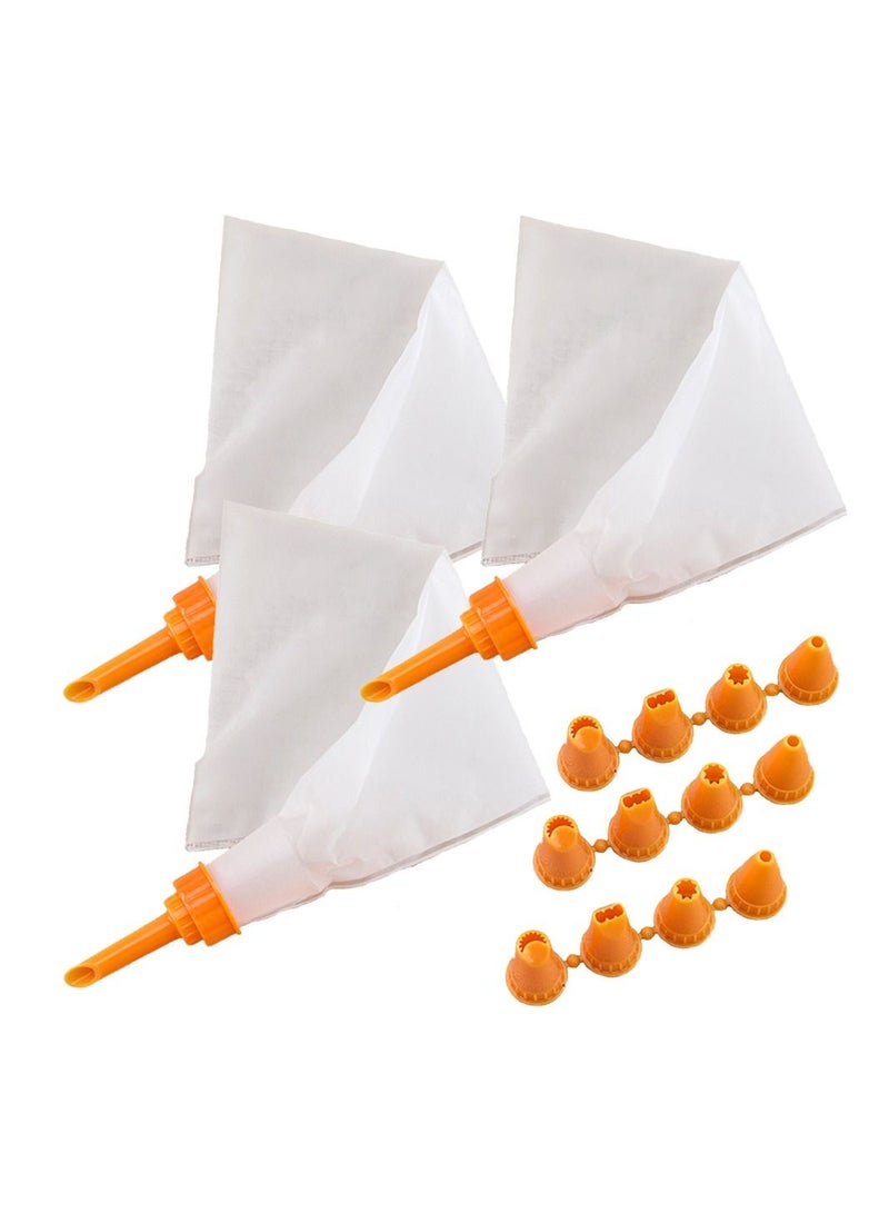 Deo King 15-Piece Cake Decorating Set With Piping Nozzles And Pastry Bag - Image 1