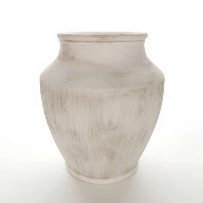 Pan Home Lucian Terracotta Vase - White - Image 4
