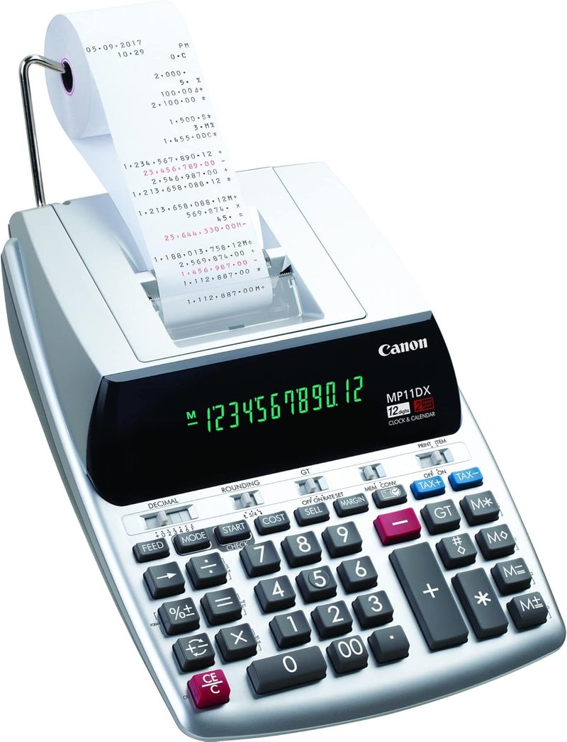 Canon Office Products 2198C001 MP11DX-2 Desktop Printing Calculator with Currency Conversion, Clock and Calendar - Image 5