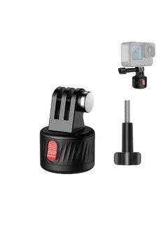 SYOSI Magnetic Suction Adapter Tripod Adapter Quick Release Base Mount Action Camera Accessories Screws Free with Magnetic Base Compatible with 11/10/9/8/7 Insta 360 AKASO DJI Action  - Image 1
