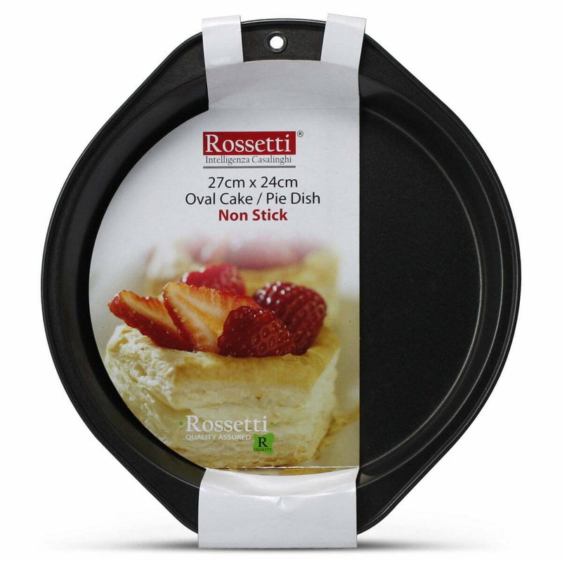 Rossetti Non-Stick Oval Cake / Pie Dish Bakeware (27x24cm)