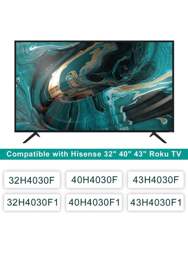 Dinghosen TV Stand for Hisense Roku Smart TV, 32-43 inches, Tabletop Mount, Replacement for Hisense TV Stand with Screws and Instruction - Image 3