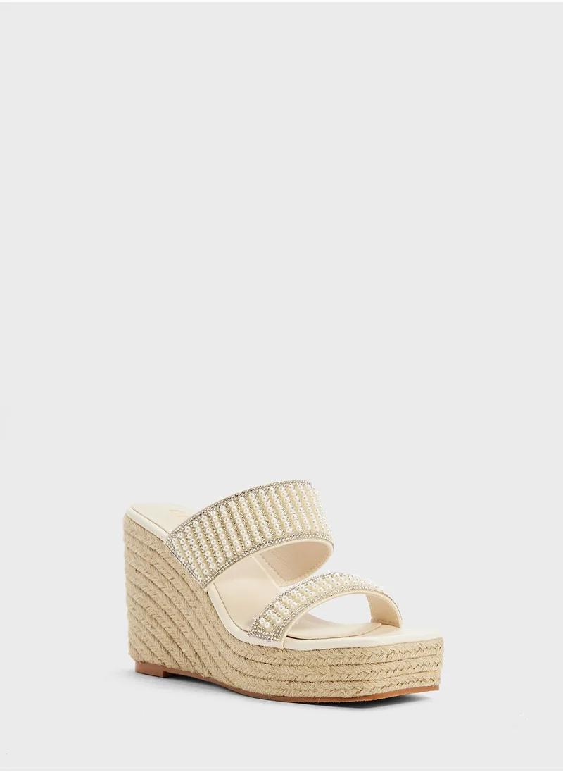 ELLA Jewelled & Embellished Wedge Sandal
