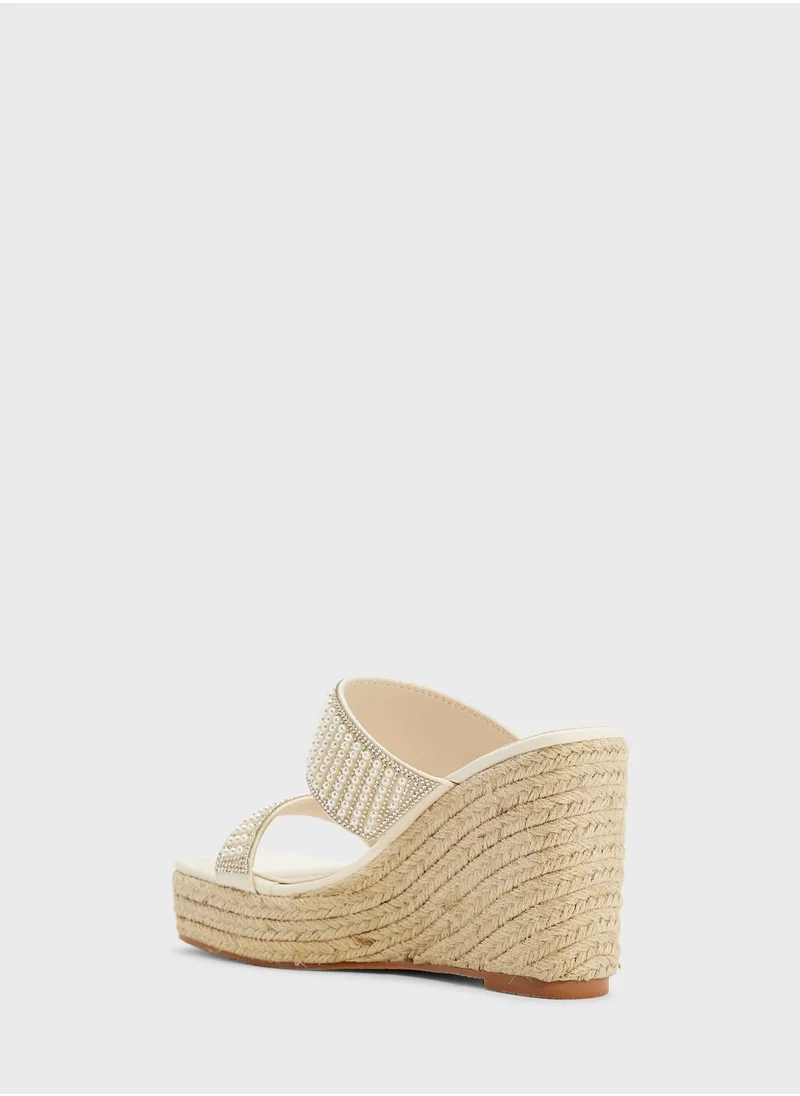 ELLA Jewelled & Embellished Wedge Sandal
