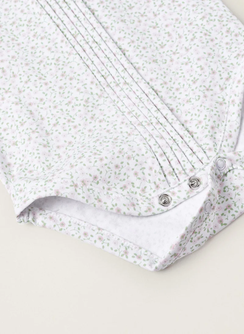 زيبي Floral Bodysuit for Newborns