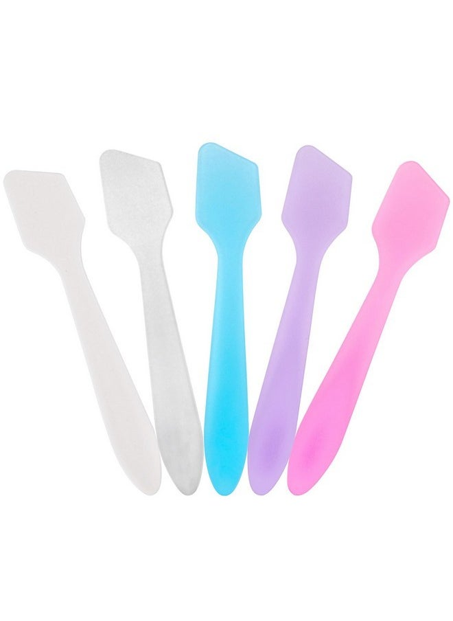Tbestmax - 300 Pcs Mini Cosmetic Spatulas 3.2" X 0.6" Disposable Makeup Spatulas Plastic Spatulas Facial Creams Skin Care Spatulas Multicolor - Image 1