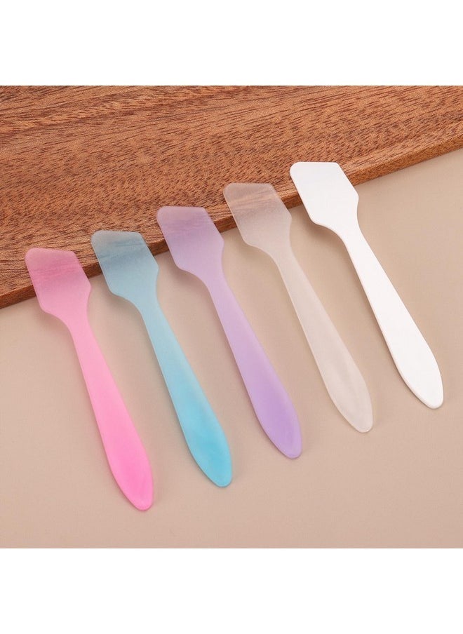Tbestmax - 300 Pcs Mini Cosmetic Spatulas 3.2" X 0.6" Disposable Makeup Spatulas Plastic Spatulas Facial Creams Skin Care Spatulas Multicolor - Image 1