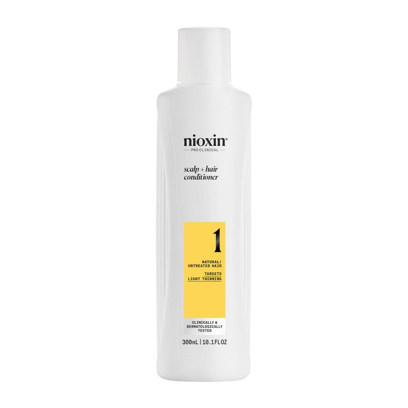 Nioxin Scalp + Hair Thickening System 1 Conditioner, For Natural Hair with Light Thinning, 10.1 fl oz (Packaging May Vary)