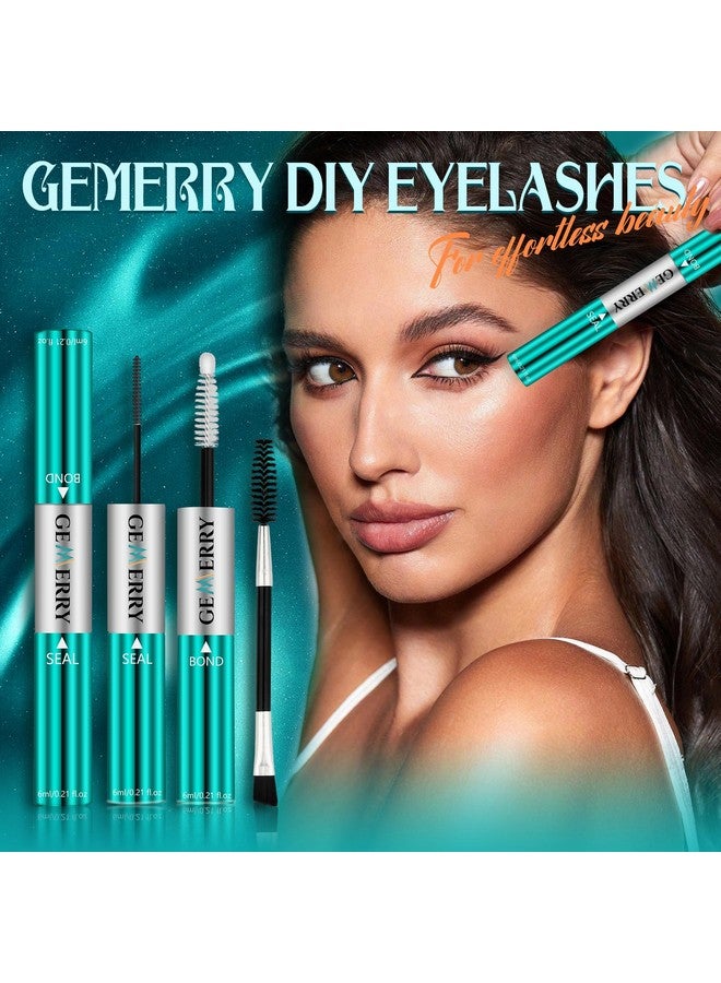 جيمري غراء رموش مقاوم للماء بسعة 12 مل لمجموعات الرموش، غراء رموش Bond And Seal يدوم طويلاً لمدة 72-96 ساعة، غراء رموش ماسكارا، غراء رموش للاستخدام الشخصي في المنزل - Image 3