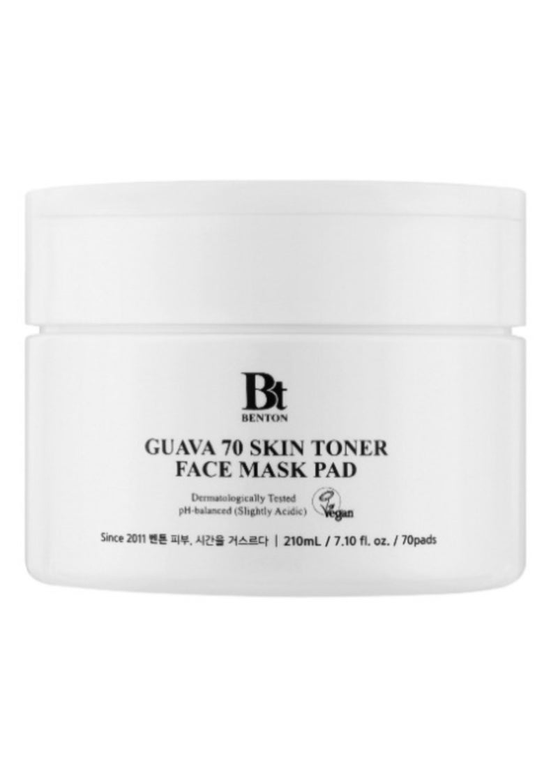 BENTON Guava 70 Skin Toner Face Mask Pad - 210ml - Image 1