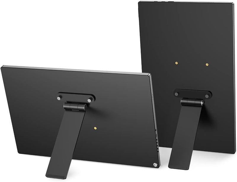 Uperfect Portable VESA Monitor Stand with Hand Screw, 7 to 18.5 inch Freestanding VESA Monitor Desk Mount with Swivel/Tilt/Rotation, Fits Screen with M3/M4*75MM - Image 1