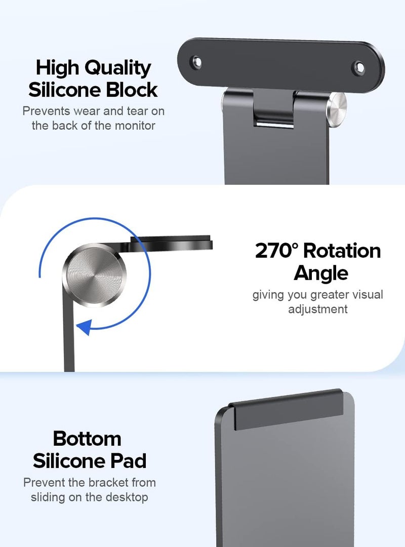 Uperfect Portable VESA Monitor Stand with Hand Screw, 7 to 18.5 inch Freestanding VESA Monitor Desk Mount with Swivel/Tilt/Rotation, Fits Screen with M3/M4*75MM - Image 5
