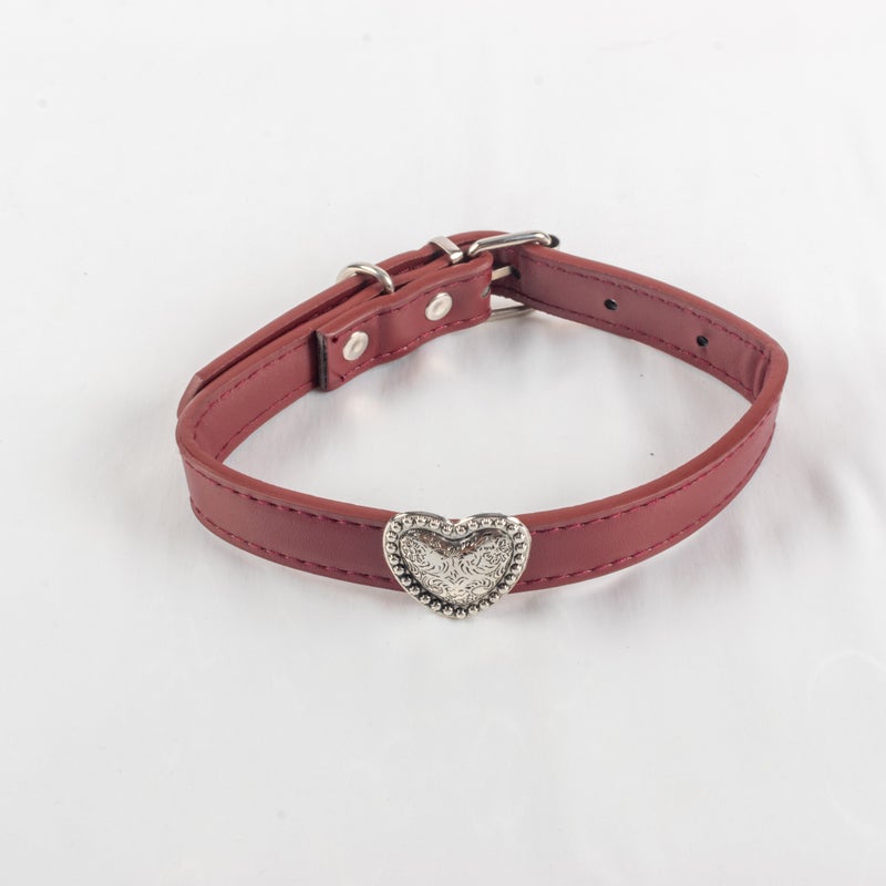 Maron Leather Neck Choker - Image 2