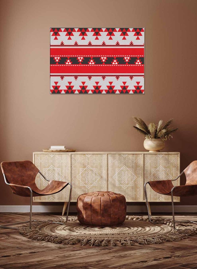 لوحة كانفاس على إطار خشبي، تصميم نمط بدوي عربي بمنظر أفقي، للمنزل، غرفة المعيشة، المكتب، الديكور - Image 3