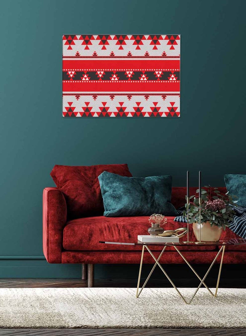 لوحة كانفاس على إطار خشبي، تصميم نمط بدوي عربي بمنظر أفقي، للمنزل، غرفة المعيشة، المكتب، الديكور - Image 2