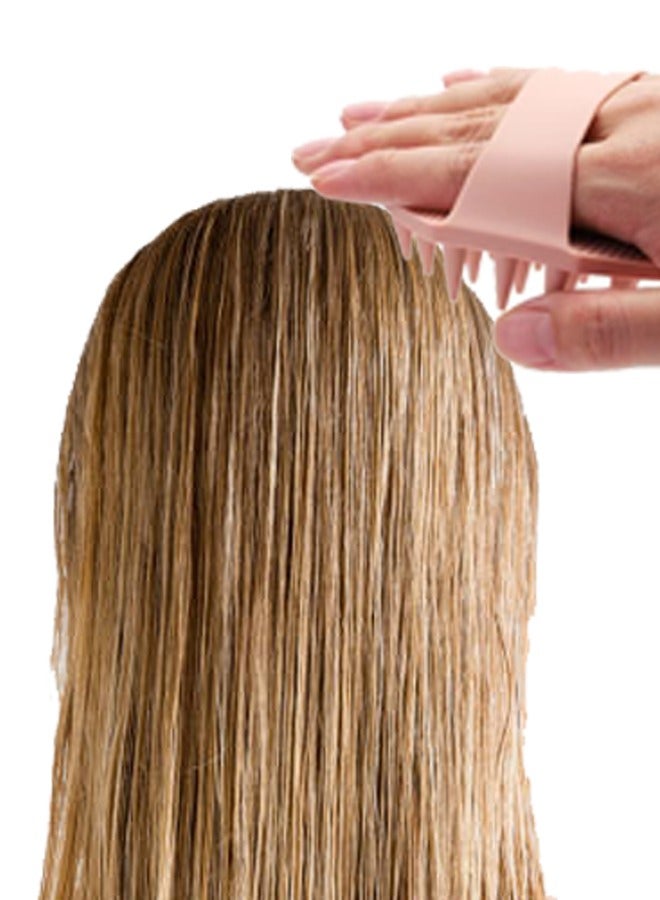 Loquat 2 Soft Silicone Skin Scrubbers - Body Scrubber Exfoliating Brush Bath Shower Tool, with Gentle Manual Face Cleansing Wash Scrubber, with Hair Scalp Massager Shampoo Brush - Image 3