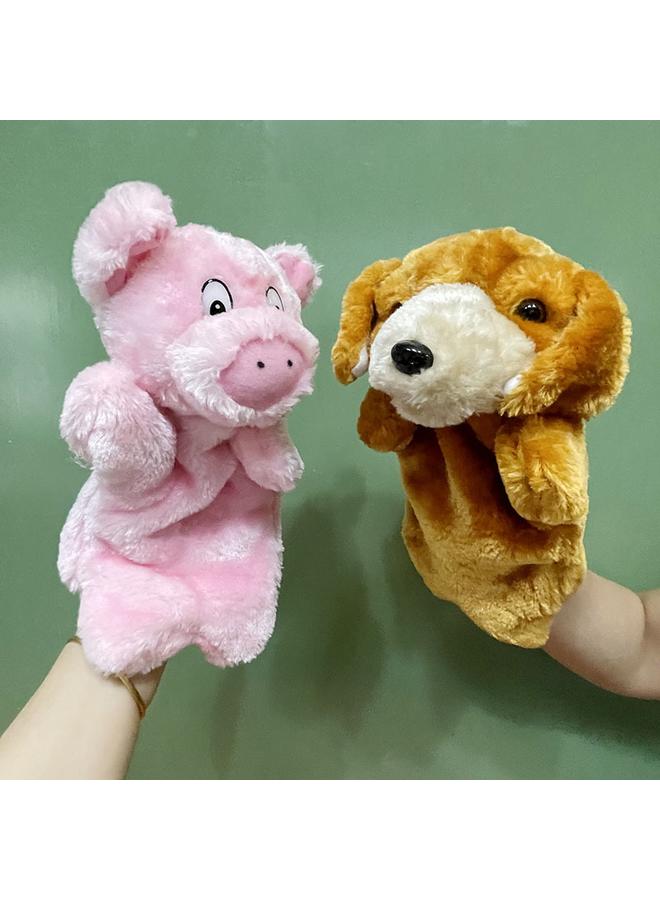 Bluejw Cross-border Wholesale Plush Toys Suit Hand Puppet Turtle And Bunny Race Children Baby Parent-child Comfort Finger Puppet - Image 1